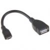 Micro USB - USB OTG kábel fekete