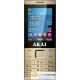 AKAI PHA-2880 DualSim mobiltelefon arany