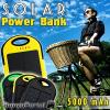 Solar Power bank 5000mAh kerékpáros mobiltöltő - Csepp-, por- és ütésálló