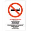 -Tilos a dohányzás, PVC tábla (30x21 cm, A 4 méret)