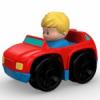 Fisher-Price Little People négykerekű autópajtás piros SUV autó - Mattel