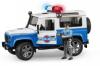 BRUDER Rendőrautó Land Rover Defender, Rendőr figurával (világos bőr)